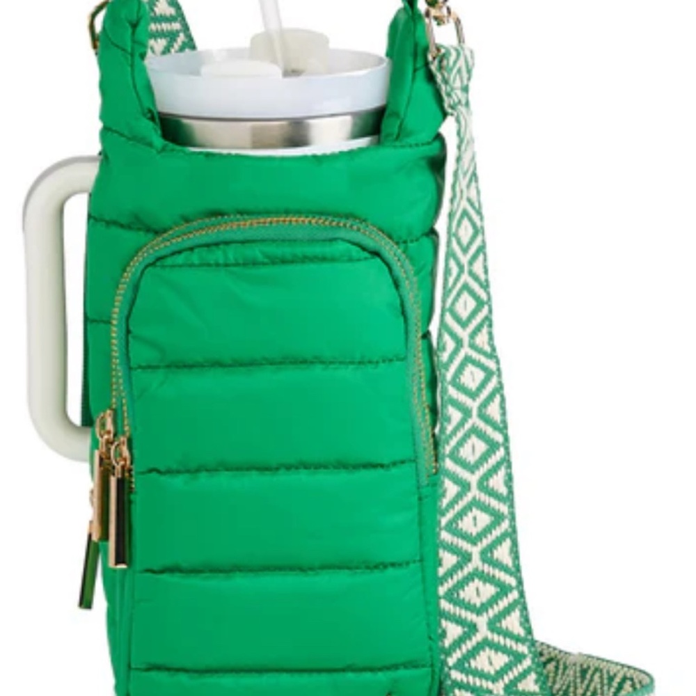 Green Quilted Crossbody Bag NWOT